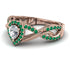 Infinity Inspired Halo Diamond Engagement Ring - Teresa No. 17