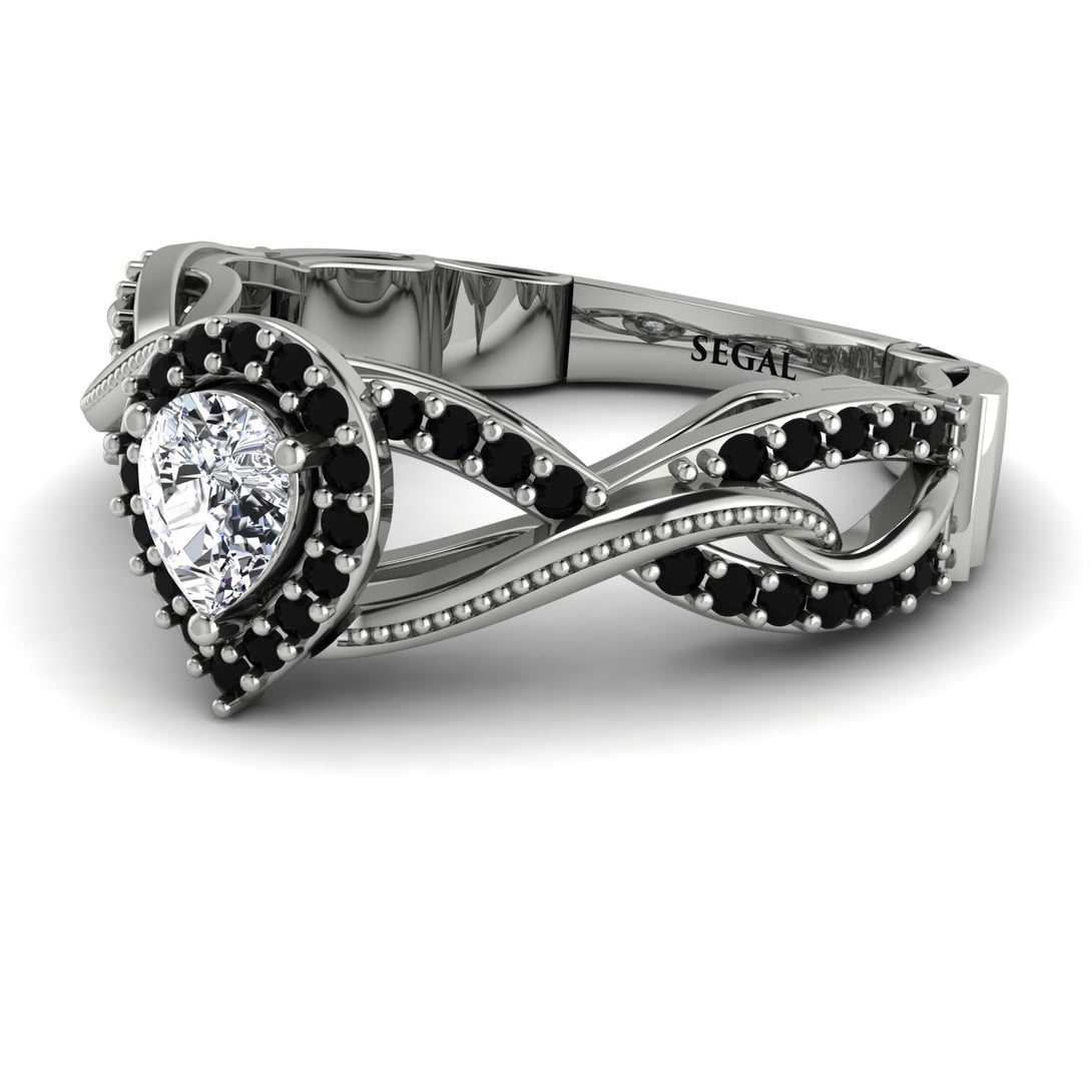 Infinity Inspired Halo Diamond Engagement Ring - Teresa No. 33