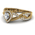 Infinity Inspired Halo Diamond Engagement Ring - Teresa No. 1