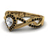 Infinity Inspired Halo Diamond Engagement Ring - Teresa No. 31