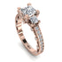Modern Geometric Diamond Gold Engagement Ring - Beverly No. 2 image 14