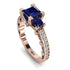 Modern Geometric Sapphire Gold Engagement Ring - Beverly No. 14 image 13