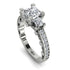Modern Geometric Diamond Gold Engagement Ring - Beverly No. 3