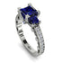 Modern Geometric Sapphire Gold Engagement Ring - Beverly No. 15