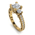 Modern Geometric Diamond Gold Engagement Ring - Beverly No. 1 image 14