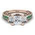 Modern Geometric Diamond Gold Engagement Ring - Beverly No. 17