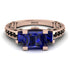 Modern Geometric Sapphire Gold Engagement Ring - Beverly No. 44 image 12
