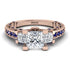 Modern Geometric Diamond Gold Engagement Ring - Beverly No. 62 image 12