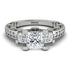 Modern Geometric Diamond Gold Engagement Ring - Beverly No. 3 image 16