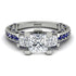 Modern Geometric Diamond Gold Engagement Ring - Beverly No. 63 image 12