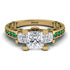 Modern Geometric Diamond Gold Engagement Ring - Beverly No. 16 image 12