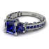 Modern Geometric Sapphire Gold Engagement Ring - Beverly No. 75 image 13