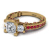 Modern Geometric Diamond Gold Engagement Ring - Beverly No. 46 image 13
