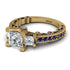 Modern Geometric Diamond Gold Engagement Ring - Beverly No. 61