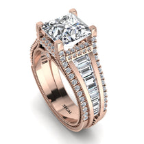 Princess Geometric Diamond Engagement Ring - Marilyn No. 2 image 1