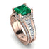Princess Geometric Emerald Engagement Ring - Marilyn No. 5 image 1