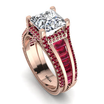 Princess Geometric Diamond Engagement Ring - Marilyn No. 47 image 1
