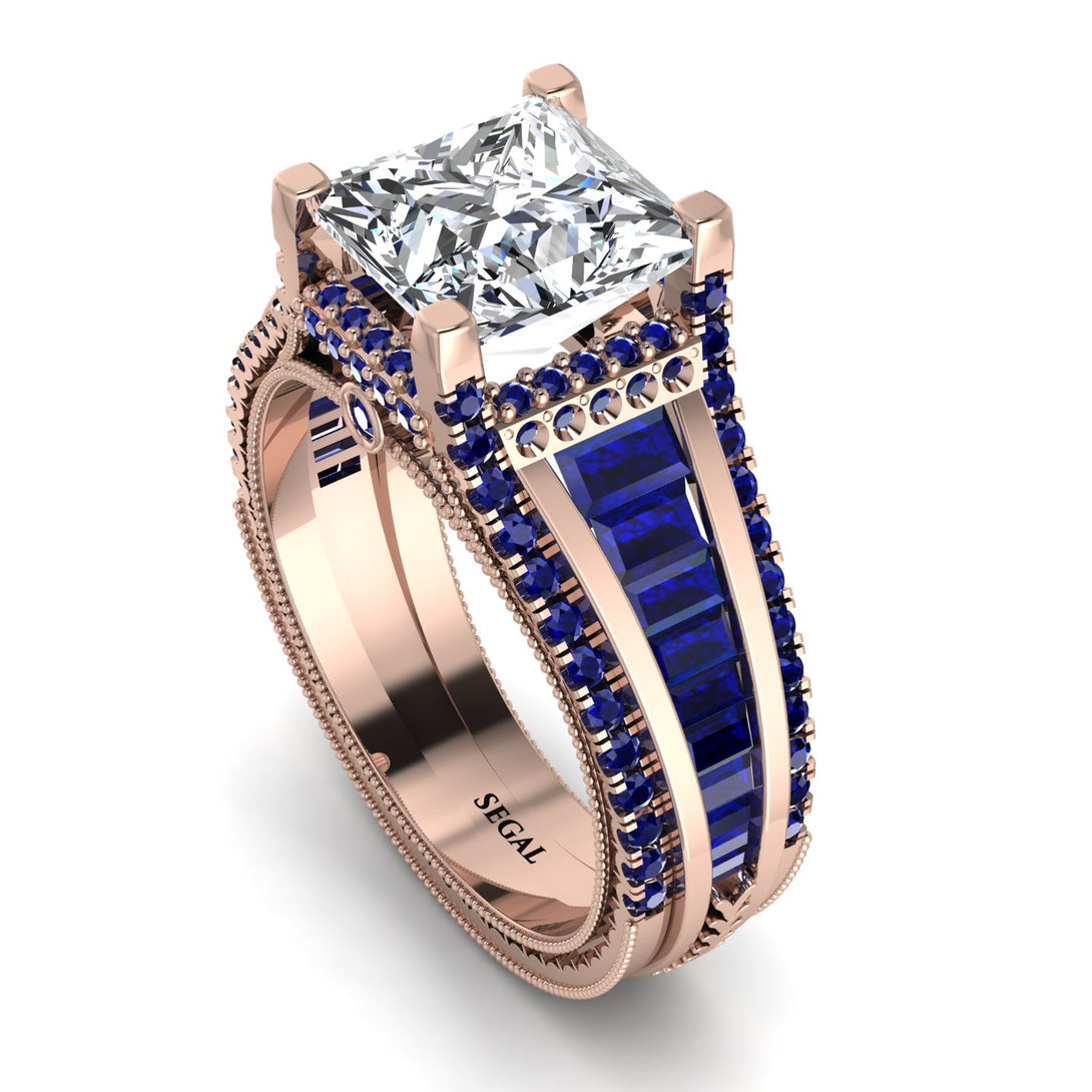 Princess Geometric Diamond Engagement Ring - Marilyn No. 62