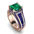 Princess Geometric Emerald Engagement Ring - Marilyn No. 65 image 1