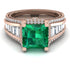 Princess Geometric Emerald Engagement Ring - Marilyn No. 5 image 2