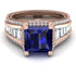 Princess Geometric Sapphire Engagement Ring - Marilyn No. 14 image 2