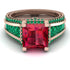 Princess Geometric Ruby Engagement Ring - Marilyn No. 26 image 2