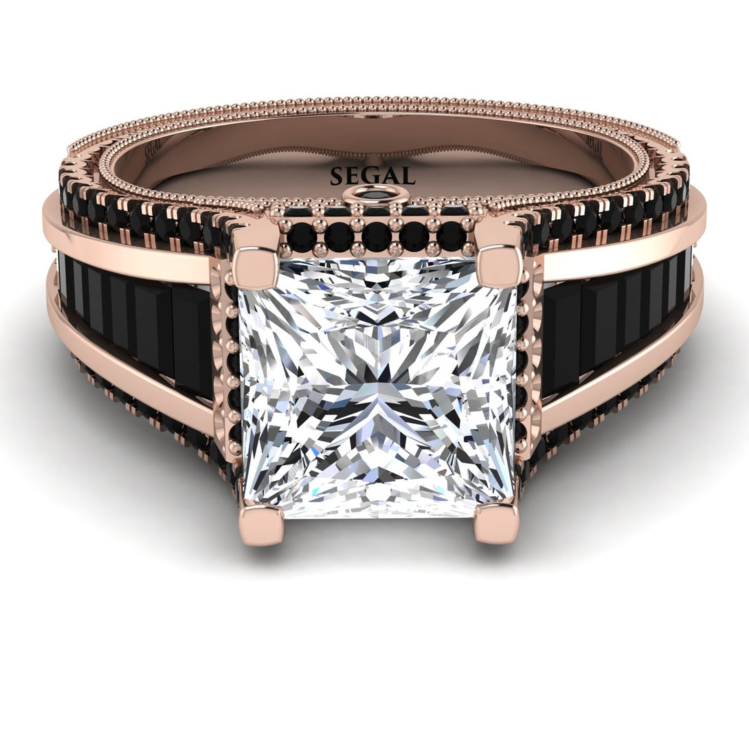 Princess Geometric Diamond Engagement Ring - Marilyn No. 32