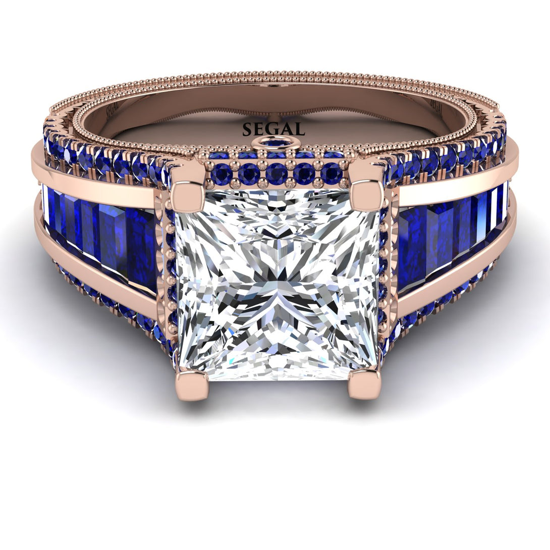 Princess Geometric Diamond Engagement Ring - Marilyn No. 62