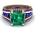 Princess Geometric Emerald Engagement Ring - Marilyn No. 65 image 2