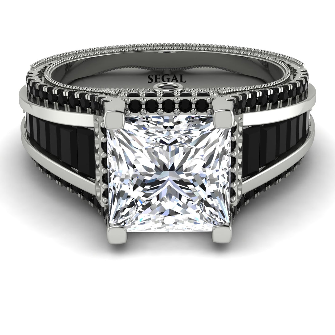 Princess Geometric Diamond Engagement Ring - Marilyn No. 33