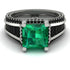Princess Geometric Emerald Engagement Ring - Marilyn No. 36 image 2
