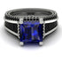 Princess Geometric Sapphire Engagement Ring - Marilyn No. 45 image 2