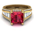 Princess Geometric Ruby Engagement Ring - Marilyn No. 10 image 2