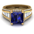 Princess Geometric Sapphire Engagement Ring - Marilyn No. 13