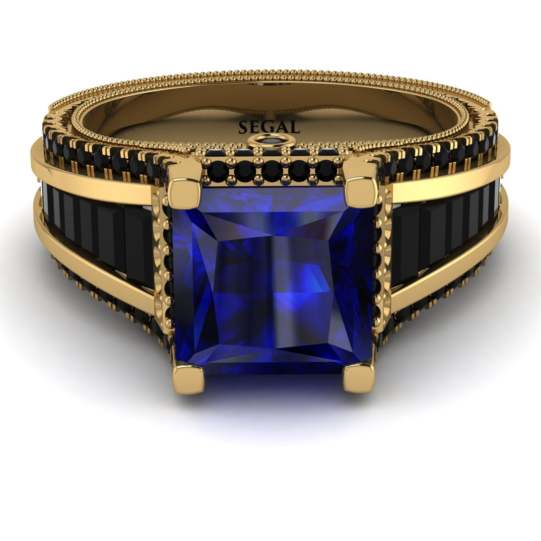 Princess Geometric Sapphire Engagement Ring - Marilyn No. 43