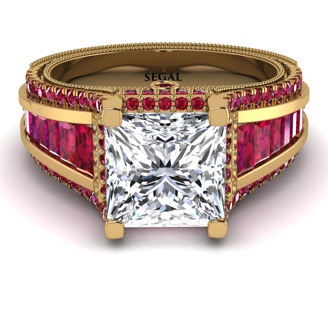 Princess Geometric Diamond Engagement Ring - Marilyn No. 46
