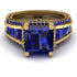 Princess Geometric Sapphire Engagement Ring - Marilyn No. 73 image 2