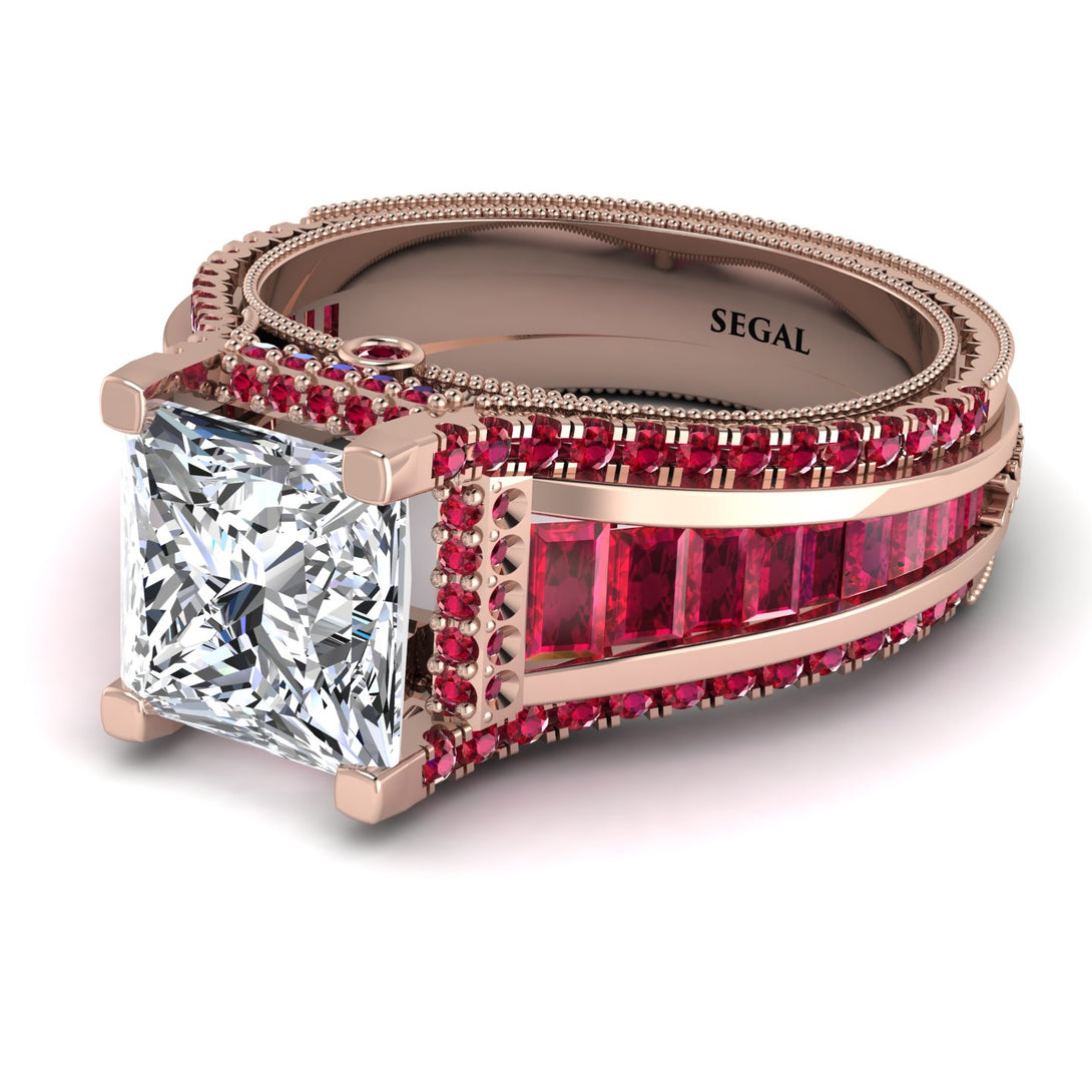 Princess Geometric Diamond Engagement Ring - Marilyn No. 47