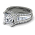 Princess Geometric Diamond Engagement Ring - Marilyn No. 3 image 3