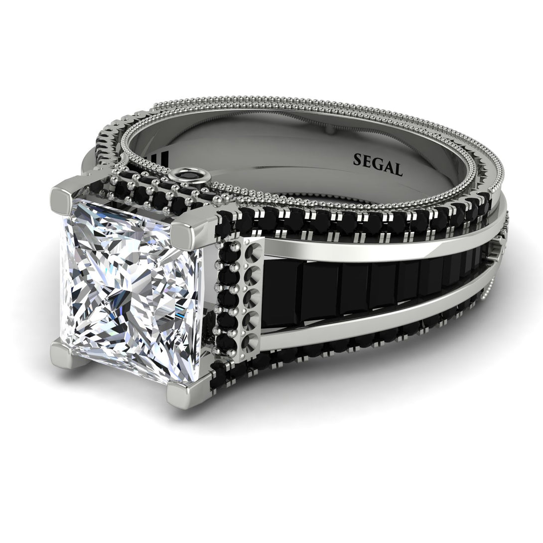 Princess Geometric Diamond Engagement Ring - Marilyn No. 33