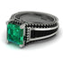 Princess Geometric Emerald Engagement Ring - Marilyn No. 36 image 3