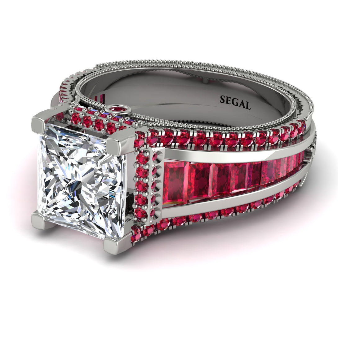 Princess Geometric Diamond Engagement Ring - Marilyn No. 48