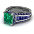 Princess Geometric Emerald Engagement Ring - Marilyn No. 66 image 3