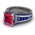 Princess Geometric Ruby Engagement Ring - Marilyn No. 72 image 3