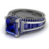 Princess Geometric Sapphire Engagement Ring - Marilyn No. 75 image 3