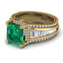 Princess Geometric Emerald Engagement Ring - Marilyn No. 4 image 3