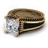 Princess Geometric Diamond Engagement Ring - Marilyn No. 31 image 3