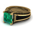 Princess Geometric Emerald Engagement Ring - Marilyn No. 34 image 3