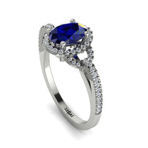 Timeless Beauty Oval Sapphire Engagement Ring - Judy No. 15 image 1