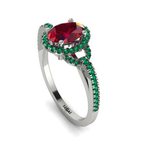 Timeless Beauty Oval Ruby Engagement Ring - Judy No. 27 image 1